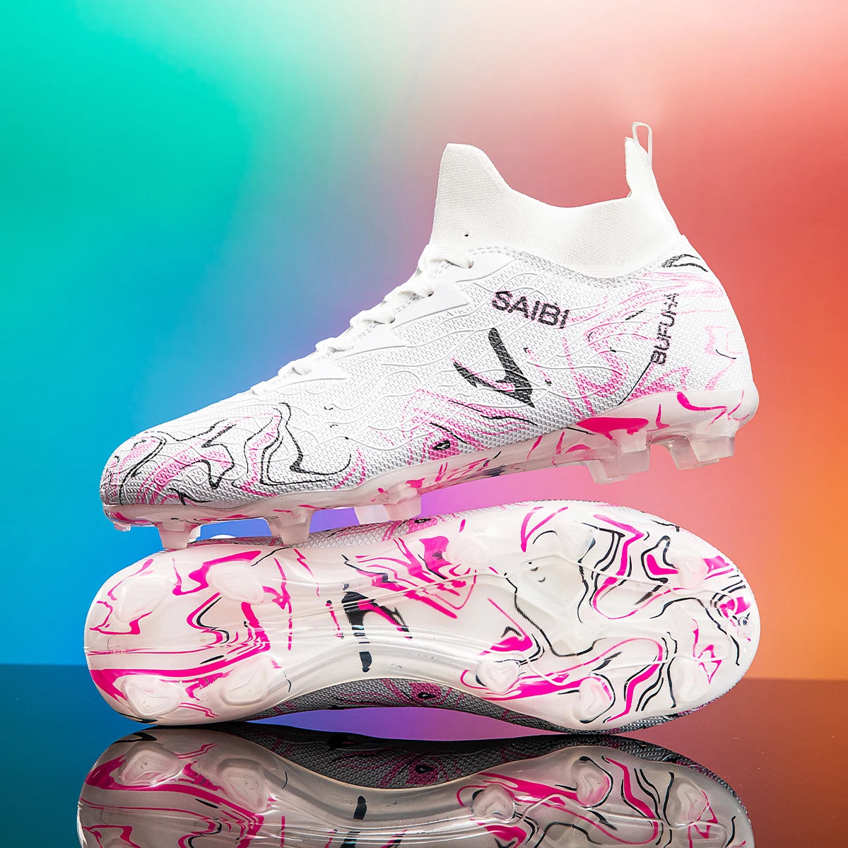 Professional Breathable Football Shoes FG Long Nail Sports Shoes, Wear-Resistant and Anti Slip, Are Essential for Fans