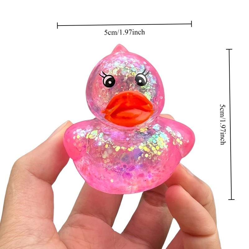 Squishy Maltose Aurora Duck Squeeze Toy Soft Cute Animal Stress Relief Decompression Stretch Toy Kawaii Duck Stress Relief Toy
