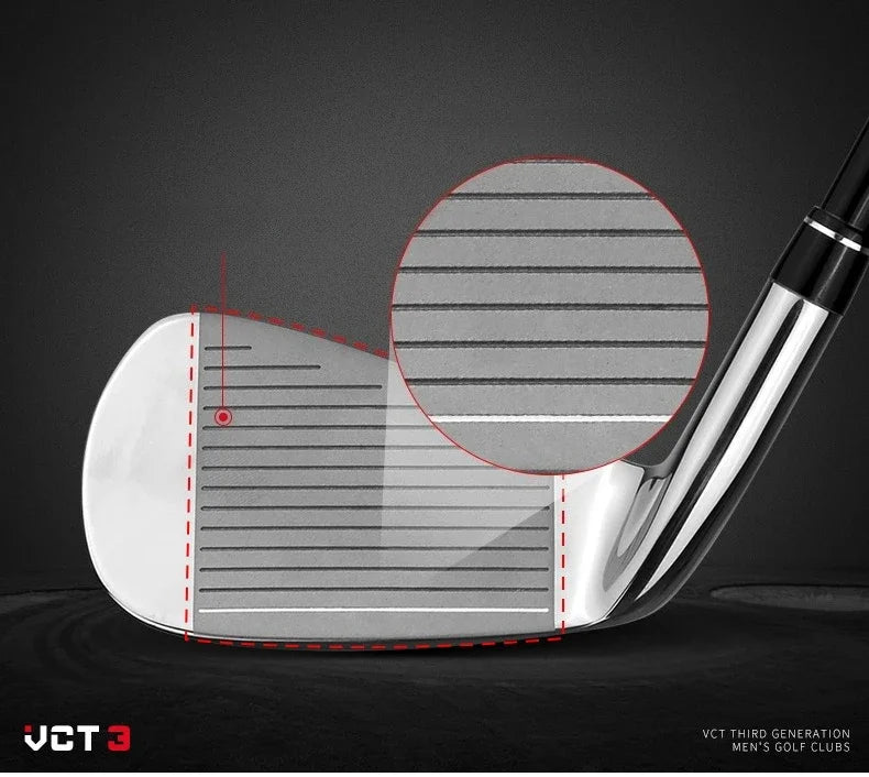 Golf Clubs Men 5/6/7/8/9/P/S Irons Stainless Steel Golf Beginner's Club TIG031