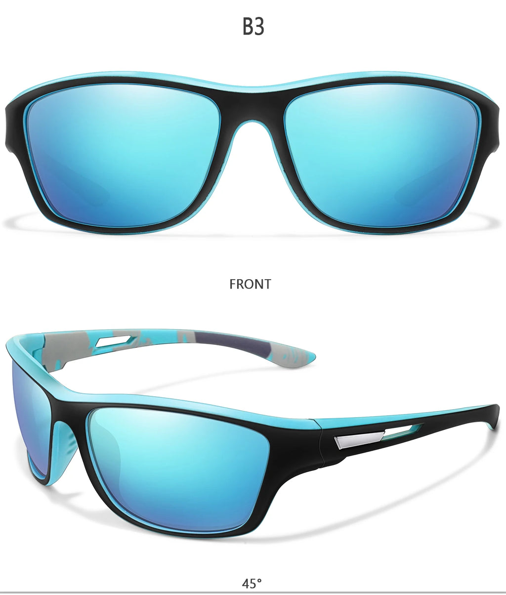 Men's Polarized Fishing Sunglasses Men Women Cycling Driving Hiking Sun Glasses Anti-glare UV400 Eyewear TAC Lens 1 PC