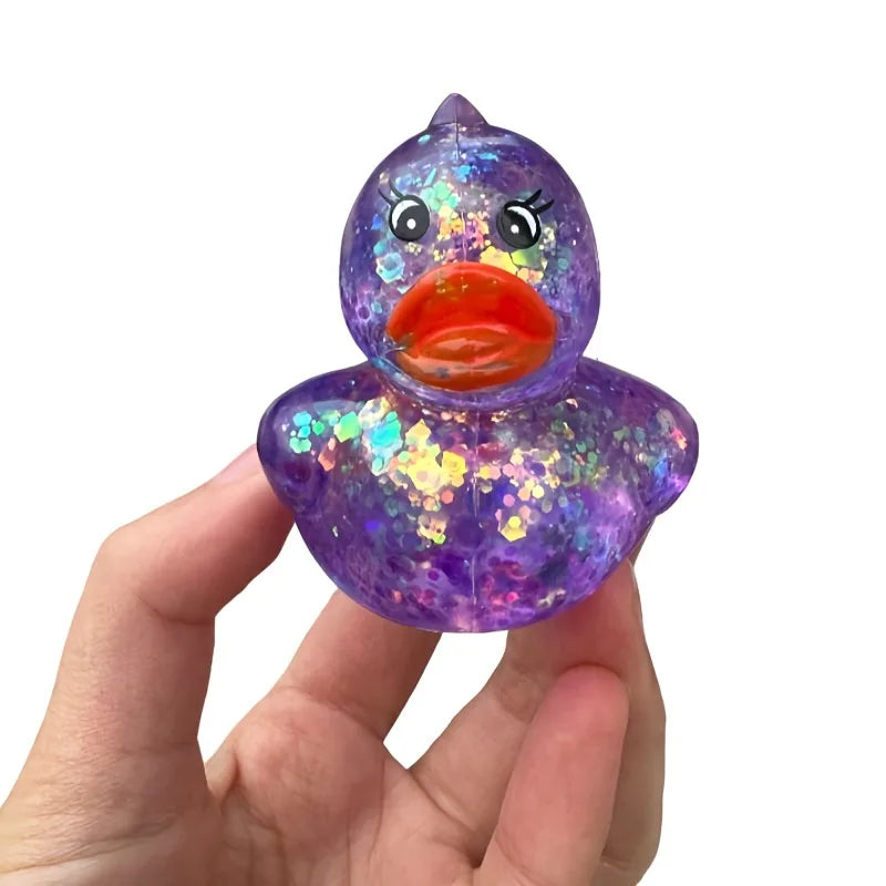 Squishy Maltose Aurora Duck Squeeze Toy Soft Cute Animal Stress Relief Decompression Stretch Toy Kawaii Duck Stress Relief Toy