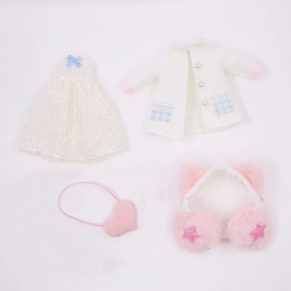 ICY DBS Blyth Doll 1/6 Clothing Joint Body Princess Dress Casual Clothing Toy Gift
