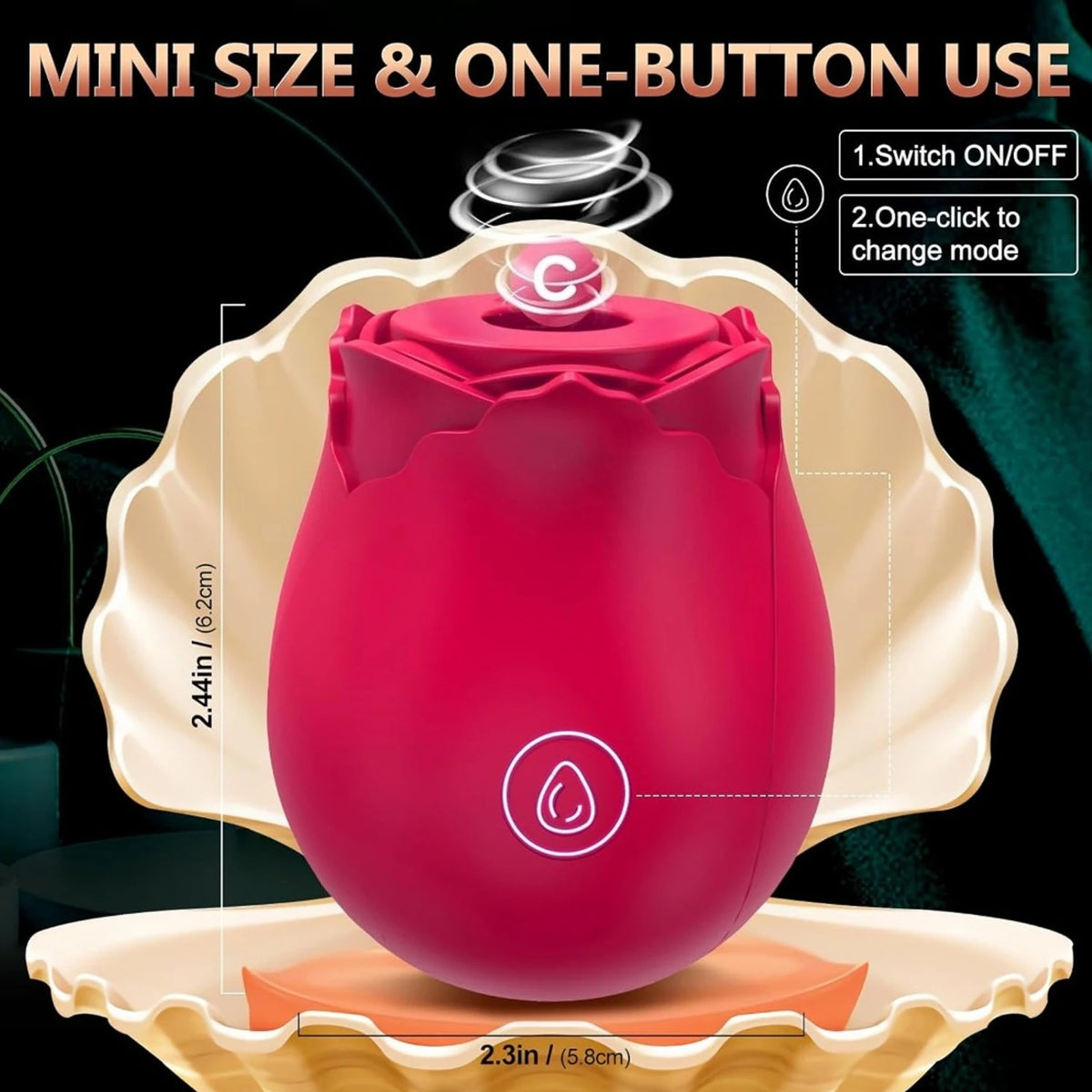 Powerful Sucking Vibrator for Women Vacuum Clitoris Stimulator Female Oral Nipple Clit Sucker Vibrating Adults Sex Rose-Toys