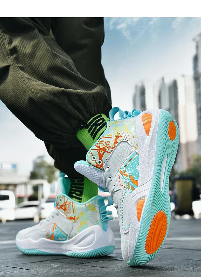 Men Basketball Shoes Trainer Unisex Breathable Athletic Sneakers Light Non-slip High Quality Unisex Outdoor Women Sports Shoes