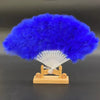 Bridal Feather Hand Fan - Elegant Wedding Accessory for Bachelorette Parties & Ceremonies - Luxe Folding Fan