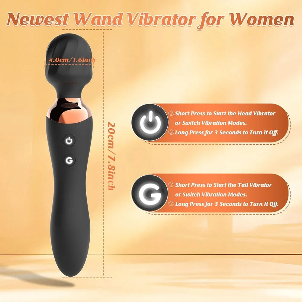 Adult Sex Toys Couple Magic Wand AV Body Massager Vibrator for Women Couple G Spot Clitoris Anal Stimulator