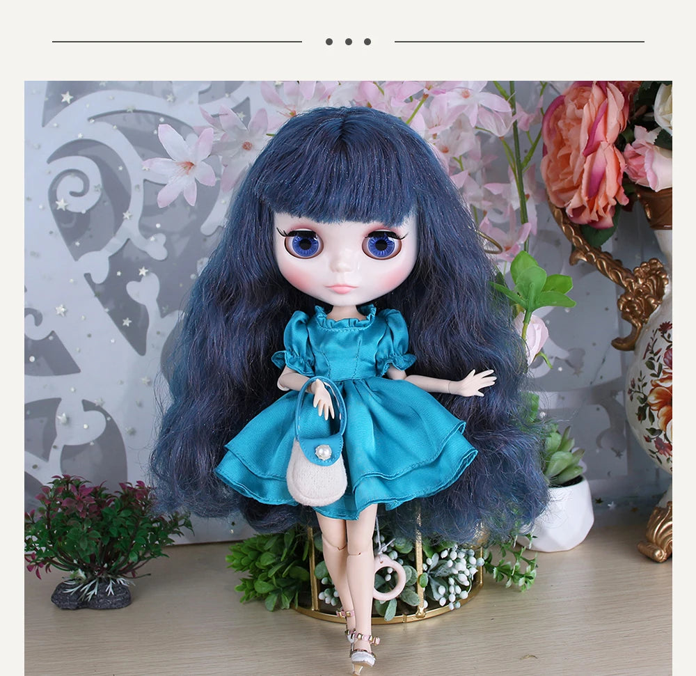 ICY DBS Blyth Doll 1/6 Clothing Joint Body Princess Dress Casual Clothing Toy Gift