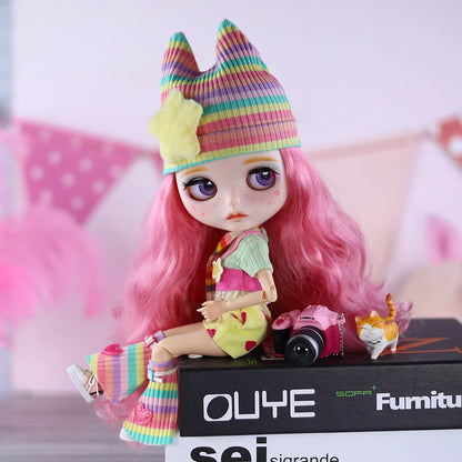 ICY DBS Blyth 1/6 doll hand-painted set dopamine girl double eyelid long eyelashes sleeping eyes doll set SD
