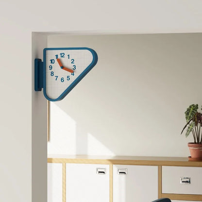 Luxury Triangle Wall Clock Corner Double Sided Wall Clock Creative Art Living Room Clocks Kitchen Bedroom Watch Home Decor