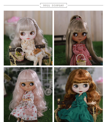 ICY DBS Blyth doll joint body temperament dress casual sports skirt toy anime set