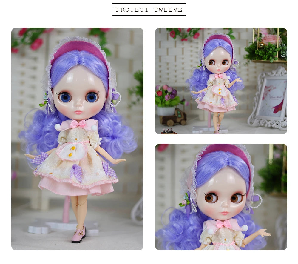 ICY DBS Blyth Doll 1/6 Clothing Joint Body Princess Dress Casual Clothing Toy Gift
