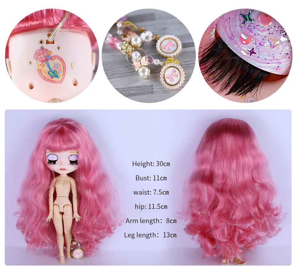 ICY DBS Blyth 1/6 doll hand-painted set dopamine girl double eyelid long eyelashes sleeping eyes doll set SD