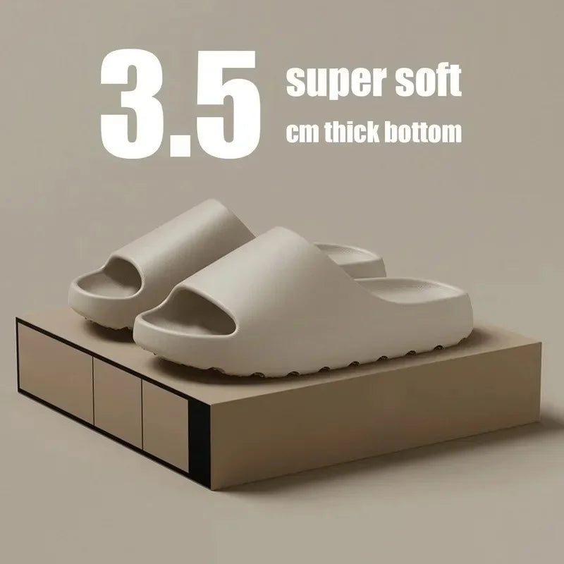 Men's Slippers EVA Soft Thick Soled Summer Fashion Slippers & Women's Slides Beach Sandals