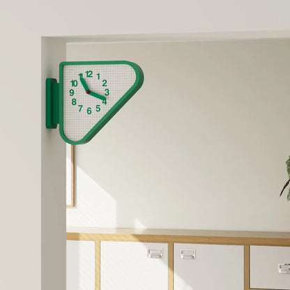 Luxury Triangle Wall Clock Corner Double Sided Wall Clock Creative Art Living Room Clocks Kitchen Bedroom Watch Home Decor