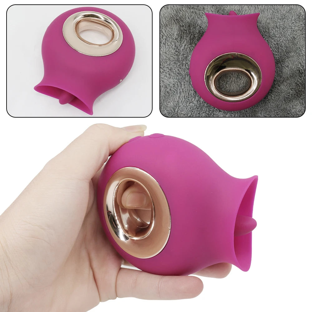 Tongue Clitoral Licking Vibrator for Women G-Spot Clit Nipple Stimulator Oral Pussy Vagina Quick Orgasm Sex Toys For Men Couples