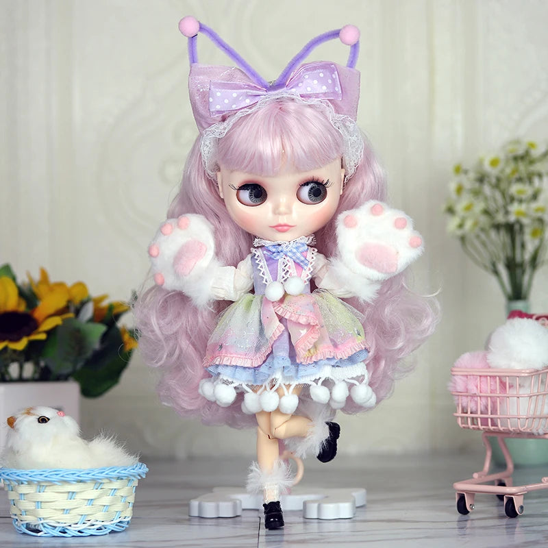 ICY DBS Blyth doll 1/6 Anime Doll joint body white Skin glossy face Special Combo with clothes, shoes and hands 30cm BJD TOY
