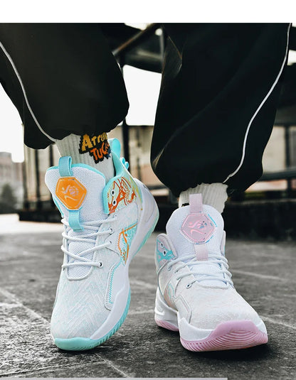 Men Basketball Shoes Trainer Unisex Breathable Athletic Sneakers Light Non-slip High Quality Unisex Outdoor Women Sports Shoes