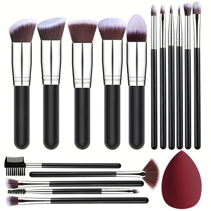 Professional 3/14/16Pcs Makeup Brushes Set Soft Fluffy Eye Shadow Foundation Concealer Blending Blush Brushes Women Beauty Tools