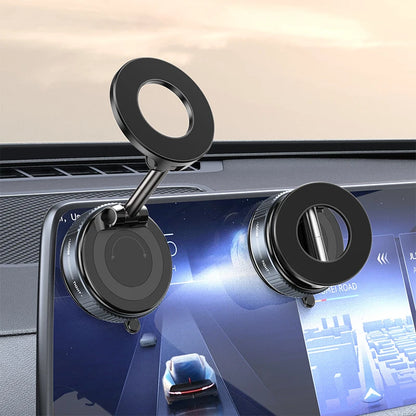 Vacuum Magnet Bracket Upgraded Version Multi-angles Adjustment Strong Magnetic Suck Design Foldable Car Navigation Phone Holder