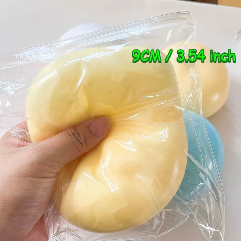 Squishy Bread Stress Ball Fidget Toy Soft Bun Squeeze Ball Stress Relief Slow Rising Sensory Toys for Adults Relaxing Gifts