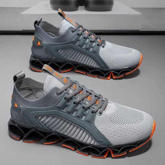 Men's Breathable Cushioned Mesh Running Shoes