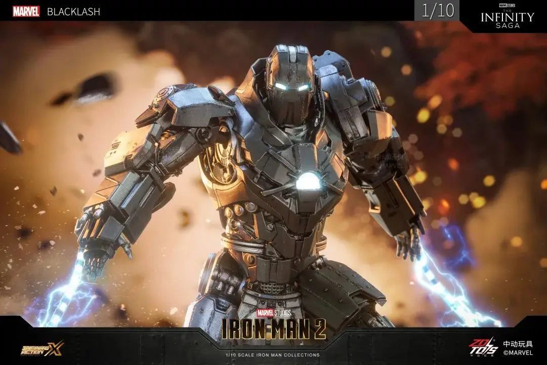ZD Toys 1/10 Iron Man Figurines MK30 Iron Patriot Blacklash Figures MK33 MK39 MK17 MK21Action Movie Model Adult Collect Gift