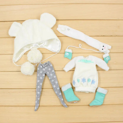 ICY DBS Blyth Doll 1/6 Clothing Joint Body Princess Dress Casual Clothing Toy Gift