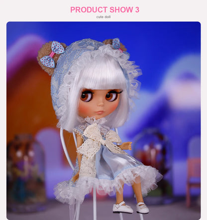 ICY DBS Blyth Doll BJD Joint Body tan Skin Matte Face New face Set Doll 1/6 30cm Gift Anime SD
