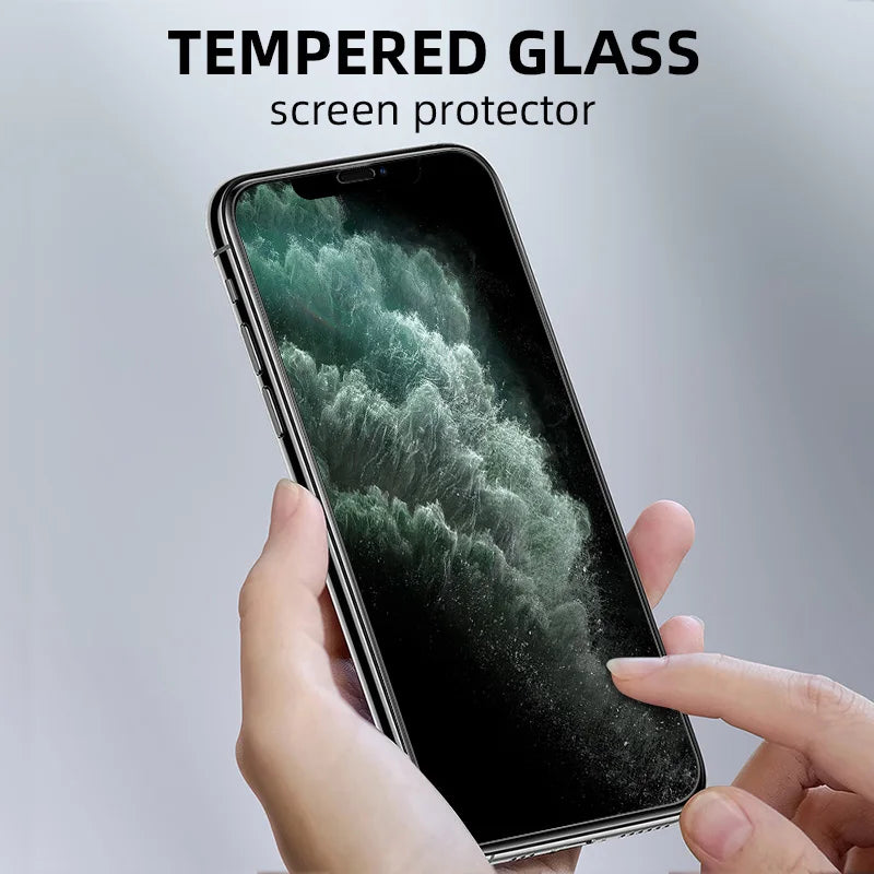 1-5PCS 9D Full Cover Tempered Glass For iPhone 17 16 15 11 12 13 14 18 Pro Max 16E Screen Protector For iPhone 13 Mini XR XS Max