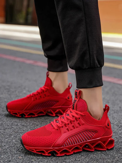 Men's Running Shoes Trainer Race Breathable Sneakers Non-Slip Jogging Cushioning Mesh Outdoor Couple Luxury shoes Off-road Shoes
