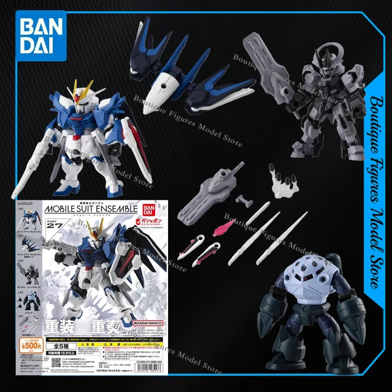 Bandai Genuine GUNDAM MSE MOBILE SUIT ENSEMBLE GASHAPON Anime Action Figure Assembly Collection Model Gift Toys Hobbies