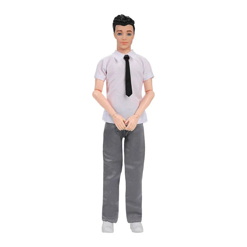 30cm Fashion Ken Doll Full Set 1/6 Multi Jonts Movable Boyfriend with Clothes Suit Children Dress Up Toys