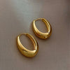 HOT Vintage Smooth Metal Hoop Earrings For Woman Girl Elegent Luxury New Korean Jewelry Temperament Girl's Daily Wear earrings