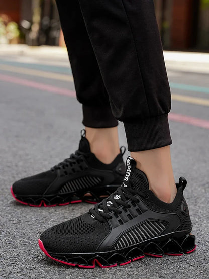 Men's Running Shoes Trainer Race Breathable Sneakers Non-Slip Jogging Cushioning Mesh Outdoor Couple Luxury shoes Off-road Shoes