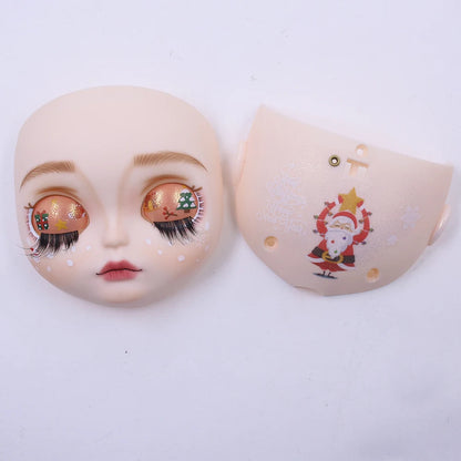 ICY DBS Blyth Baby Face DIY Matte Face Hand Painted Makeup Backplate and Screws