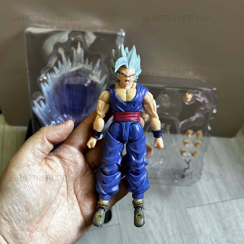 Dragon Ball Wild Beast Son Gohan Shf Exclusive CJ Edition Shf Son Gohan Beast Action Figure Model Toys Joint Movable Room Decor