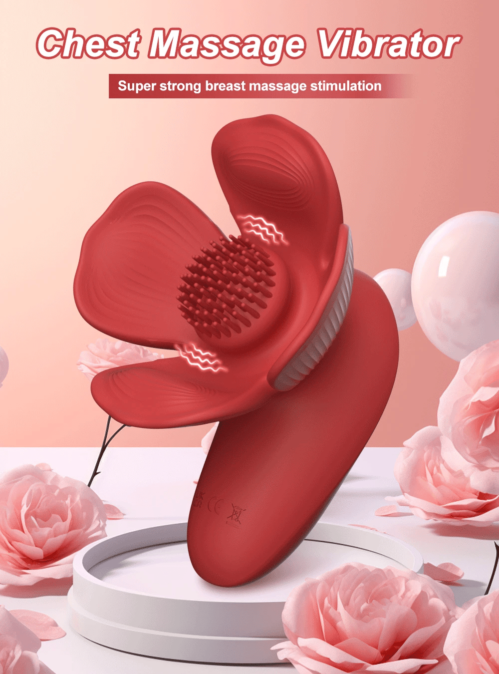 Vibrator Flower Sex Toys Nipple Chest Stimulator Massager Masturbation Tools for Women Sex Toys Shape Vibration Adult Supplies
