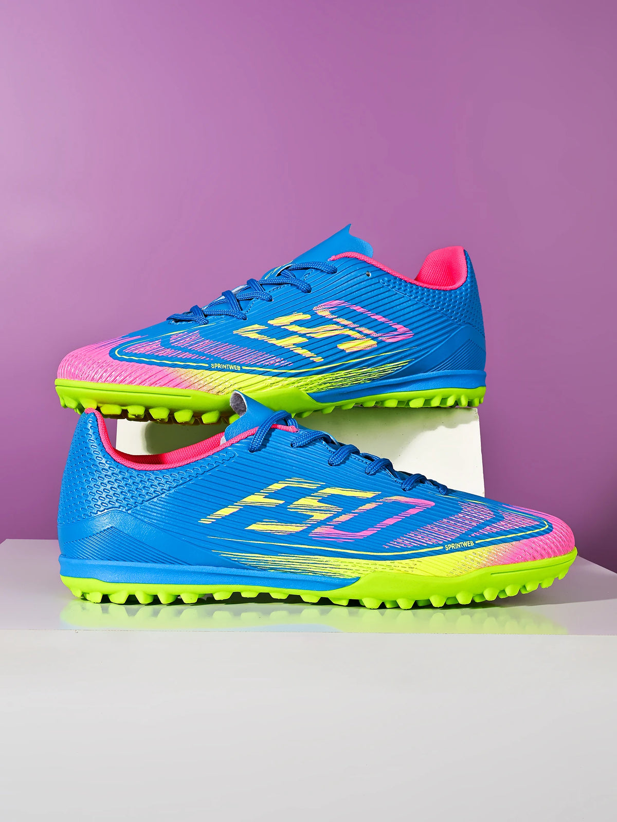 Basic Daily TF Soccer Boots Breath PU Fabric Bendable Rubber Sole Anti-slip Wear-resistant Amateur Turf Practice Boots