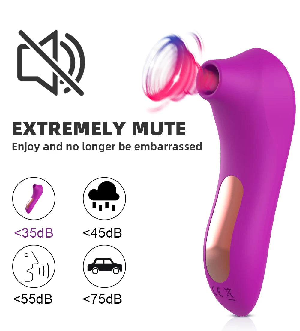 Clit Sucker Vagina Sucking Vibrator Clitoris Stimulator Blowjob Oral Nipple Licking Sex Toy for Women Masturbator Erotic Product