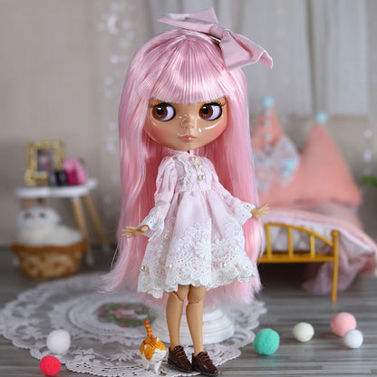 ICY DBS Blyth doll bjd joint body Tan Skin Cute Dress Clothing 1/6 30cm Girl Gift Anime SD