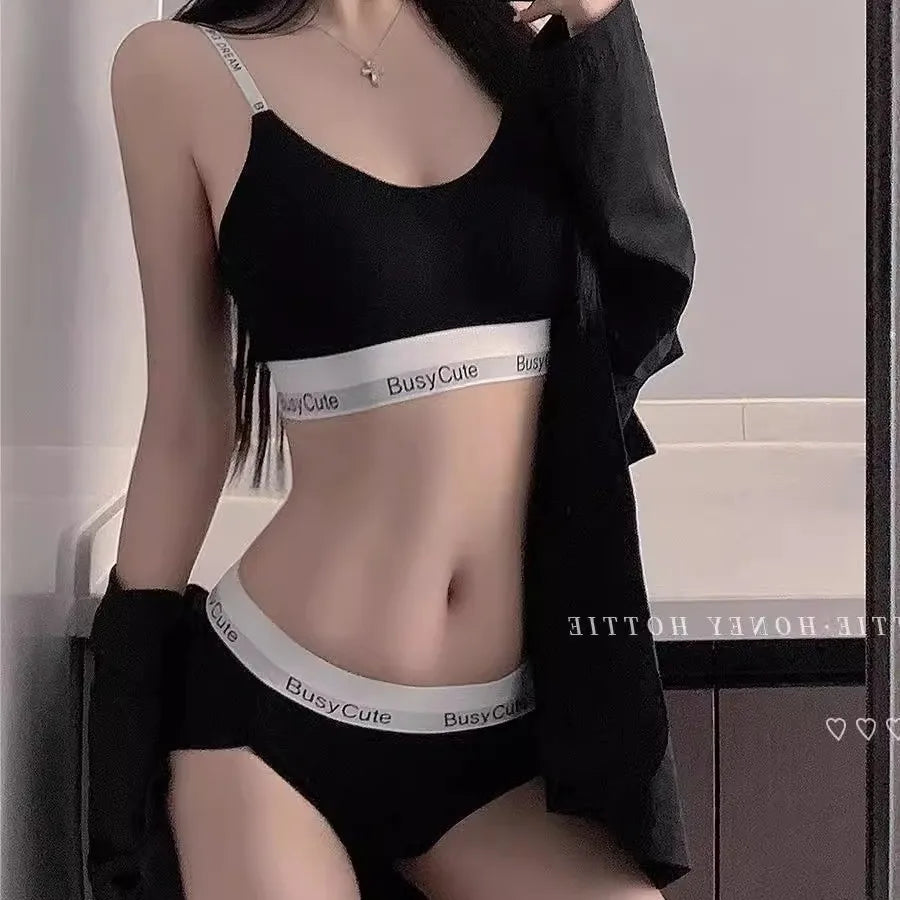 Women's Wireless Sports Bra Set