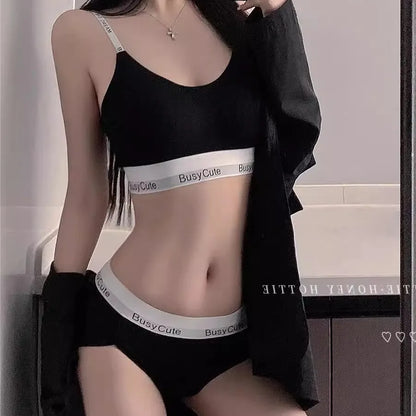 Women's Wireless Sports Bra Set