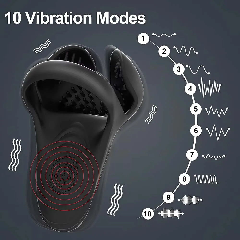 Vibrating Cock Ring for Men Sex Toys Remote Control Delay Ejaculation Testicle Massager Ejaculation Scrotum Stimulator Sex Toys
