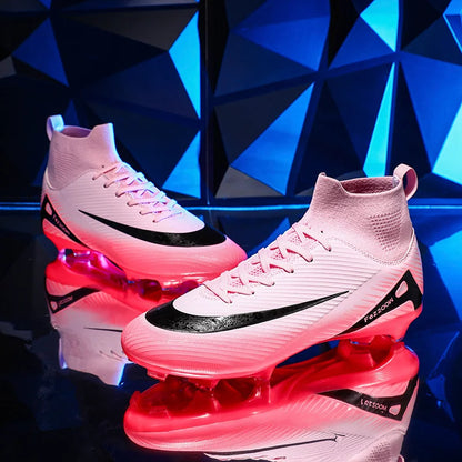 New Arrival Men AG FG Football Boots Flexible PU Upper Tough Rubber Studs For Adult Outdoor Pitch Football Competitions