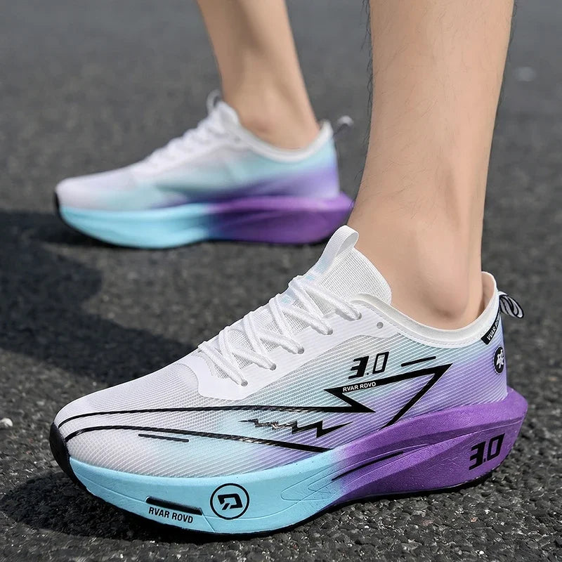 Men's Running Shoes Outdoor Luxury shoes Cushioning Race Breathable Couple Off-road Sneakers Non-Slip Mesh Trainer Shoes Fashion