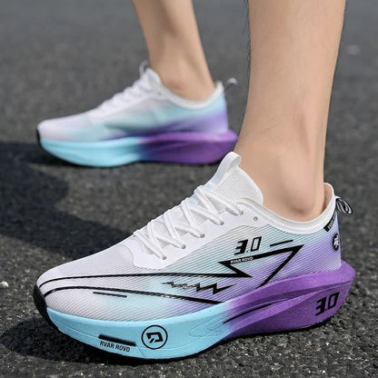 Men's Running Shoes Outdoor Luxury shoes Cushioning Race Breathable Couple Off-road Sneakers Non-Slip Mesh Trainer Shoes Fashion