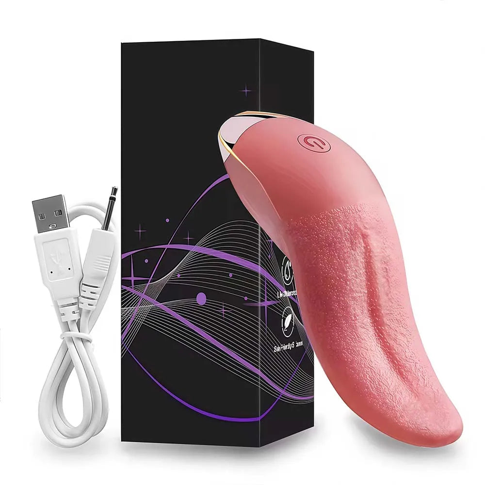 Realistic Tongue Licking Vibrator for Women G Spot Massager Blowjob Clitoris Nipple Stimulator Female Masturbator Sex Toys