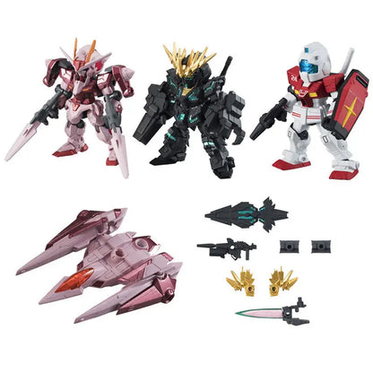 Bandai Gashapon Mobile Suit Ensemble (MSE) Gundam RX-78-2 Strike Hi-Nu Wing Astray ZZ Barbatos Assemble Model Kit Toy