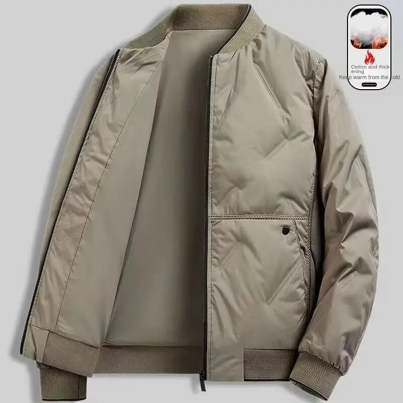 Men's Casual Zip-Up Baseball Jacket