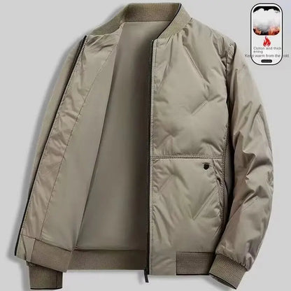 Men's Casual Zip-Up Baseball Jacket